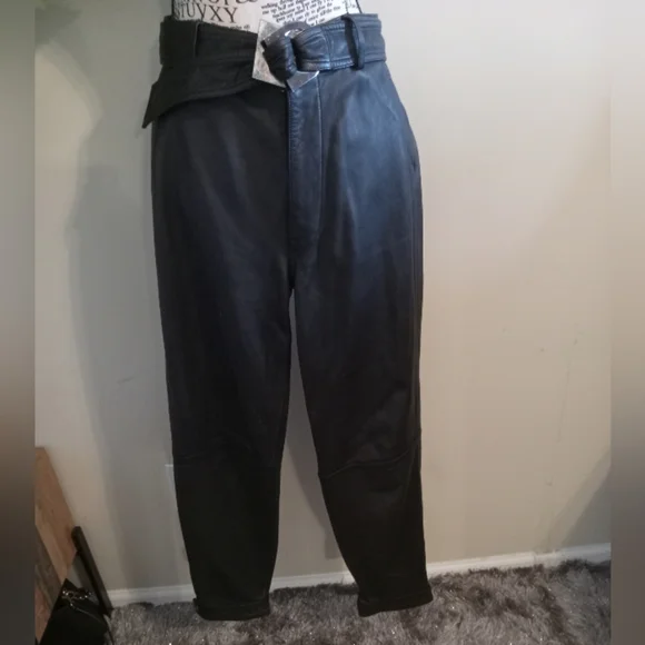 Brand Jonah High Rise Leather Pants Size 27 - Picture 4 of 11